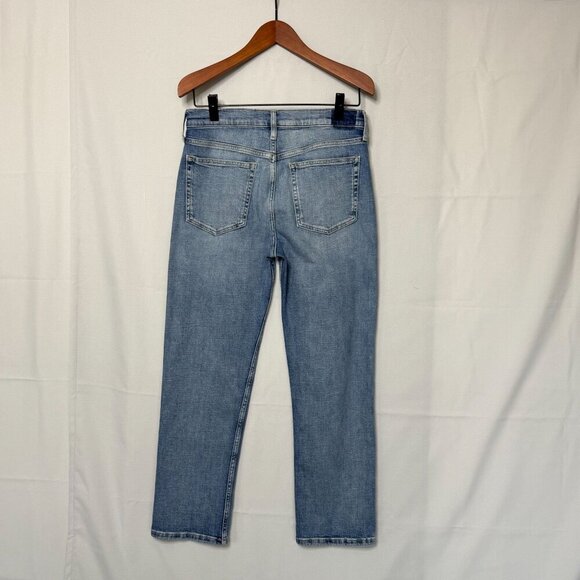 Anthropologie Etica Rae High Rise Clean Straight Leg Ankle Jeans Size 30 - Picture 3 of 16